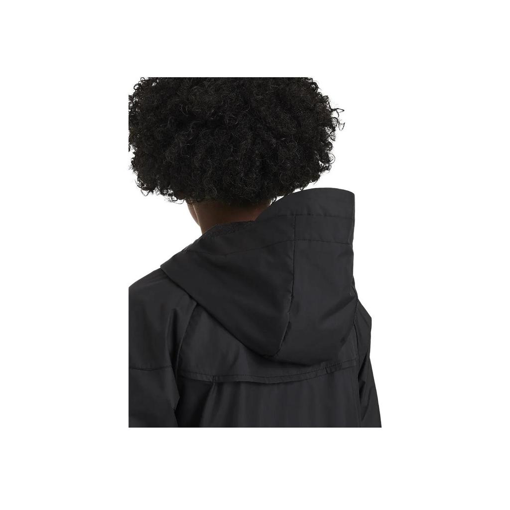 Nike Sportswear Windrunner Solid Color Hooded Zip-Up Casual Jacket Kids Jackets Black FN8757-010