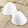 Pure White Ceramic Multi-Use Bowl: Creative Bowl for Salad, Soup, Pasta, Ramen, and Fruit with a Slanted Rim Design.