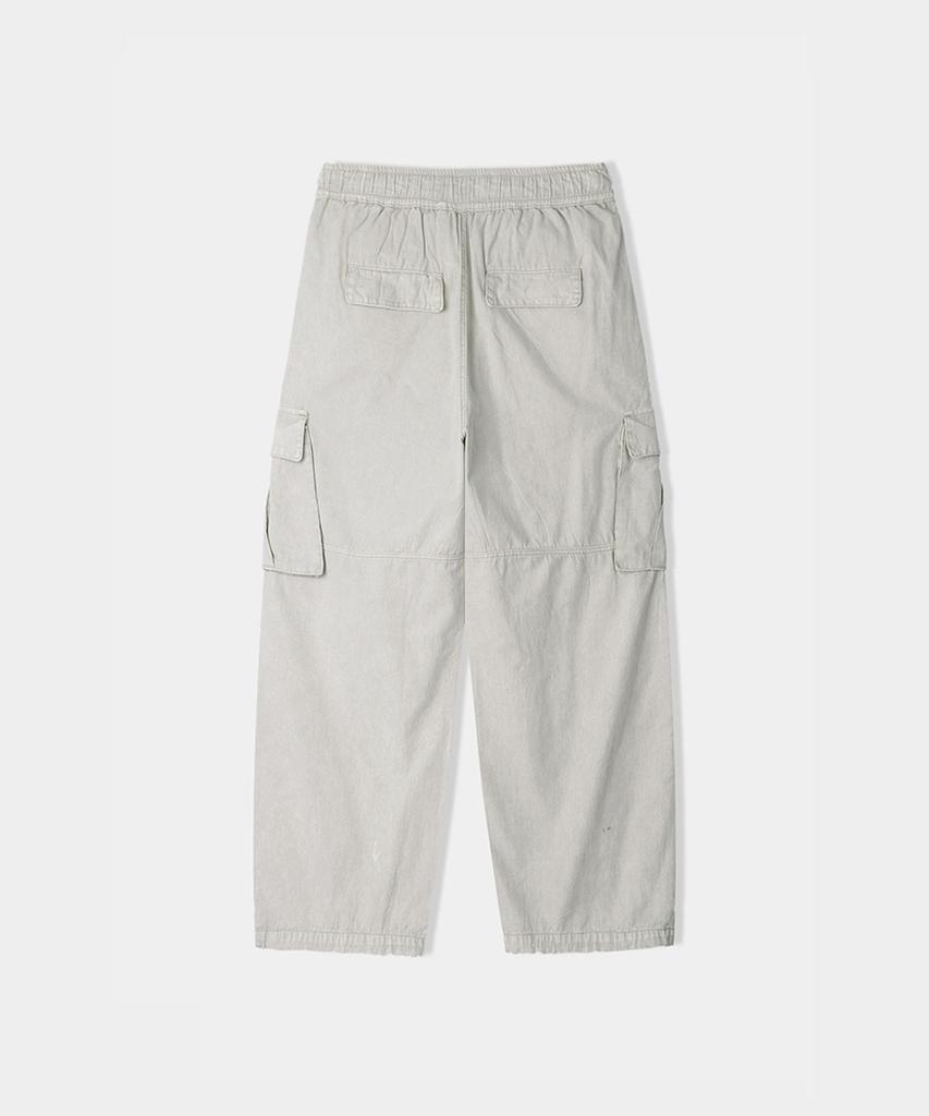 Eoneolleokodeu Garment Dyed Banding Pants (Off-White)