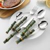 Bamboo Joint 304 Stainless Steel Dessert Spoons