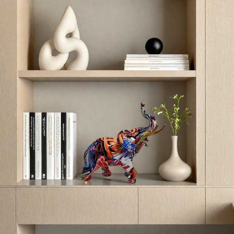 

Креативный Водный Слон Смоляной Орнамент Современное Украшение Для Дома Гостиная Вход Винный Шкаф Настольный Ремесло Подарок