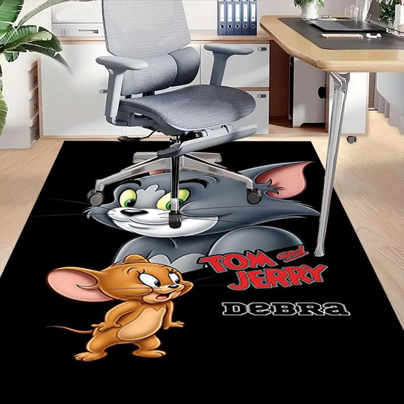 1pc Tom Tom and Jerry Jerry Carpet, for Home & Office Decor, Desk Chair Carpet, Festive GiftL1466