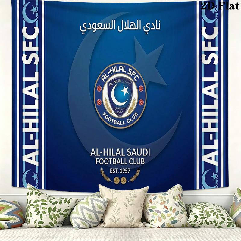 Al-Hilal SFC Wall Tapestry Aesthetic Wall Hanging Printed Fabric Blanket Decorative Tapestries for Bedroom Living Room Home Decor