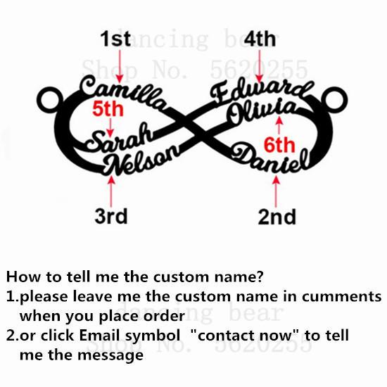 Infinite Layer Necklaces for Women Personalized Stainless Steel Custom Necklace Couple Jewelry Nameplate Pendant