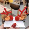 Girls Side Clip Children Gift Women Barrettes Antler Hairpins Bangs Clip Christmas Hair Clips