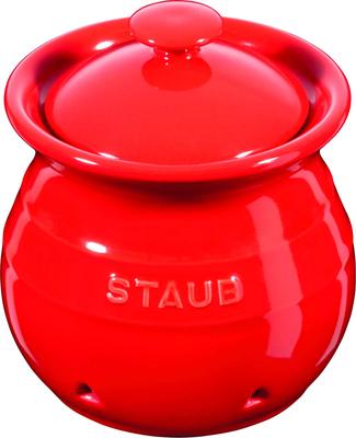 Recipient Staub pentru Usturoi Bol pentru Usturoi Sigur pentru Mașina de Spălat Vase Recipient Japonez pentru Usturoi Cireș, Ceramică, Depozitare, [Produs Oficial] 40511-580