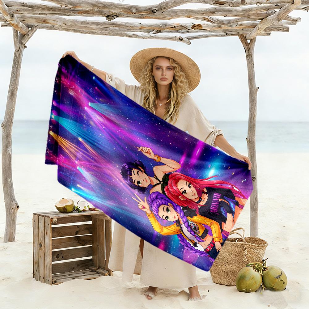 Galactic Glamour Squad Beach Towel Super Soft & Absorbent Comfortable Lightweight