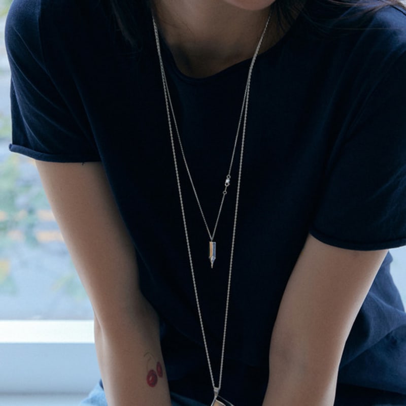 Goyu SILVER PENCIL NECKLACE