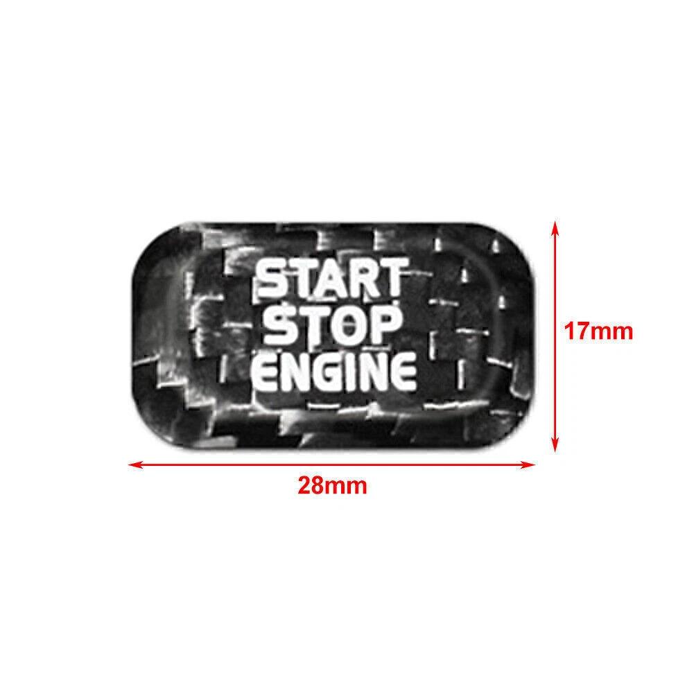 Start Button Trim Carbon Start Button Lightweight Construction Non-damaging Design For Volvo XC60 2009-2017 Red