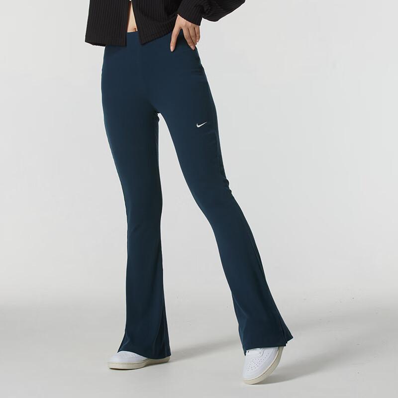 Nike Breathable Comfortable Fashion Casual Pants Women Bottoms Navy-Blue FQ2114-478
