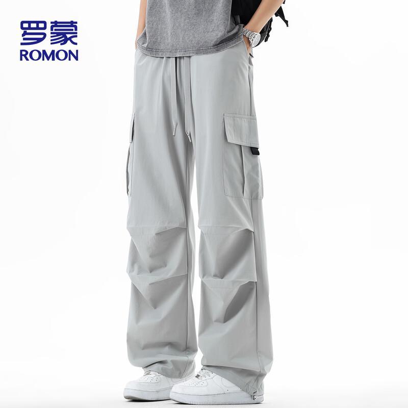 ROMON Men's Summer Cooling Straight Fit Cargo Pants