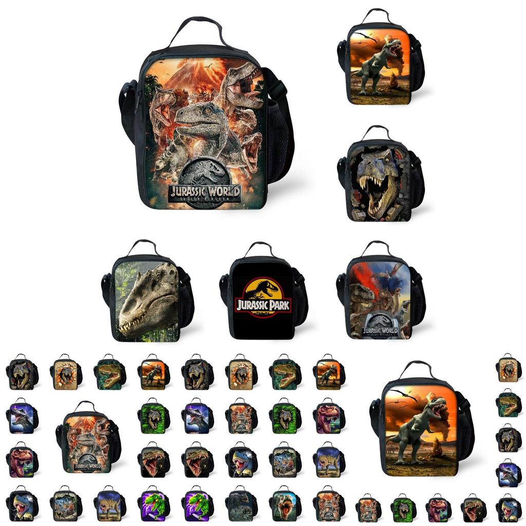 Jurassic World Dinosaur Lunch Bag Insulated Thermal Cooler For Students And Picnics