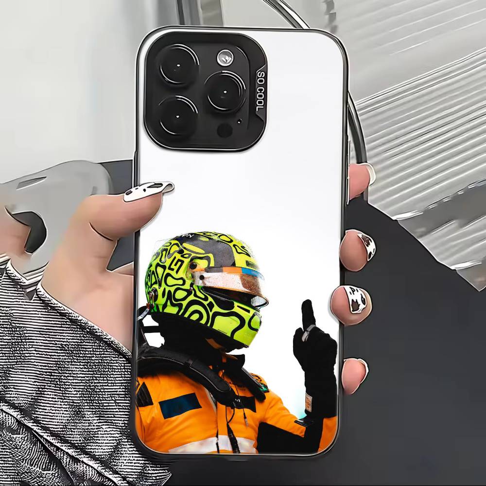 Racer Lando N-Norris Phone Case For iPhone 17,16,15,14,13,12,11 Plus,Pro Max,XS,Colorful Silver Black Cover