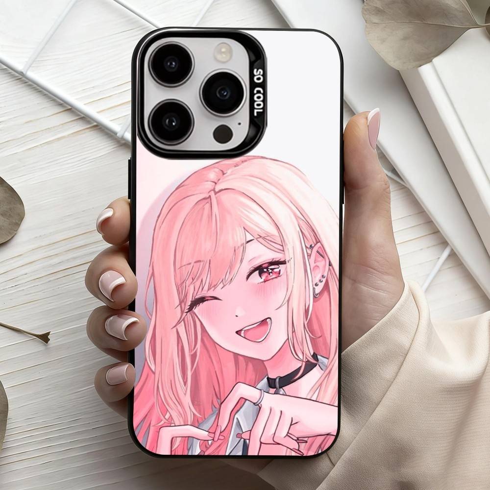 My Dress Up D-Darling M-Marin K-Kitagawa Phone Case For iPhone17,16,15,14,13,12,11 Plus,Pro Max Black Candy Silver Plated Cover