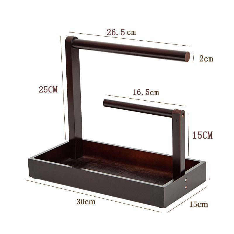 Wooden Necklace & Bracelet Display Stand for Buddhist Beads and Antiques