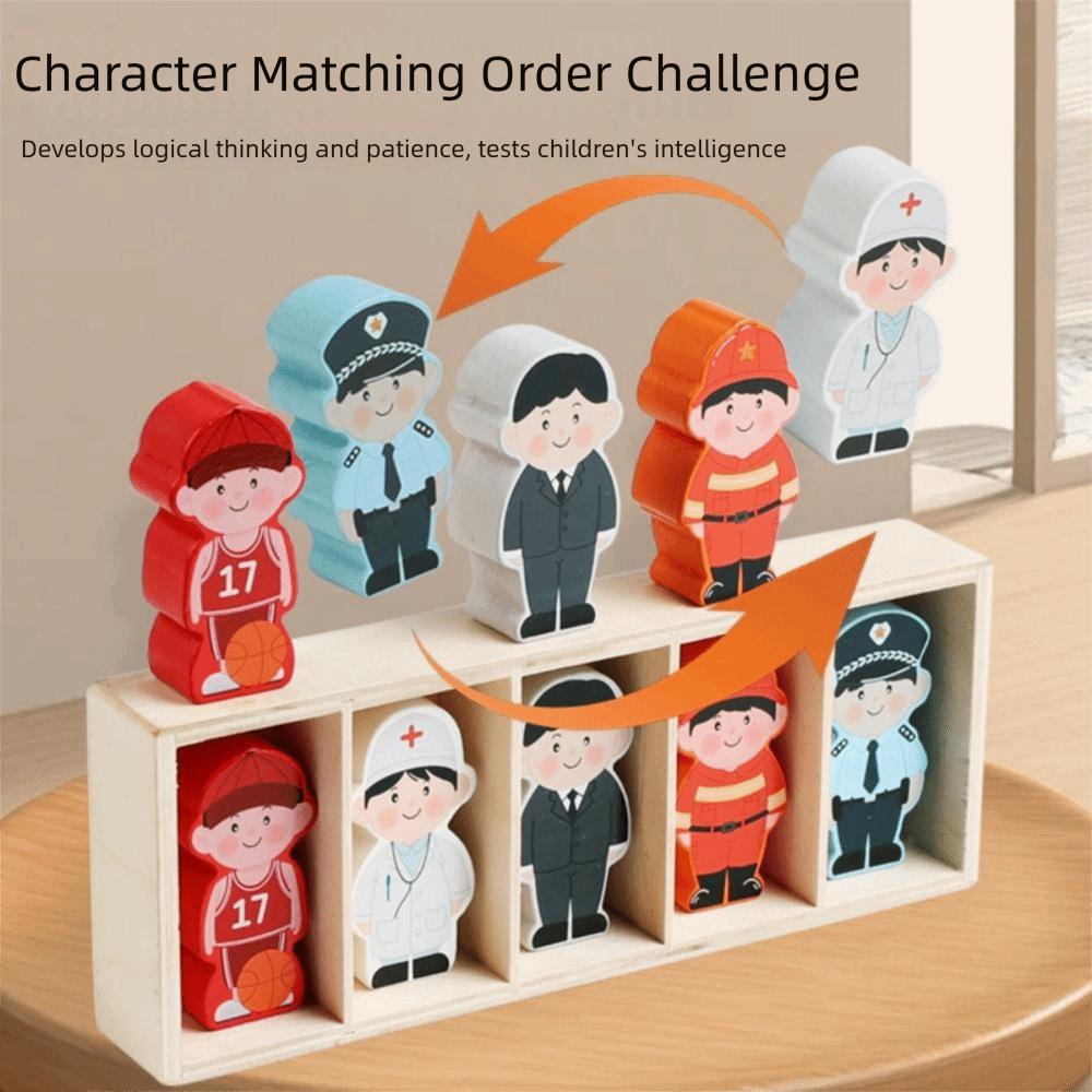 Early Educational Character Puzzle Game Matching Game Reasoning Thinking Puzzle Toy Children