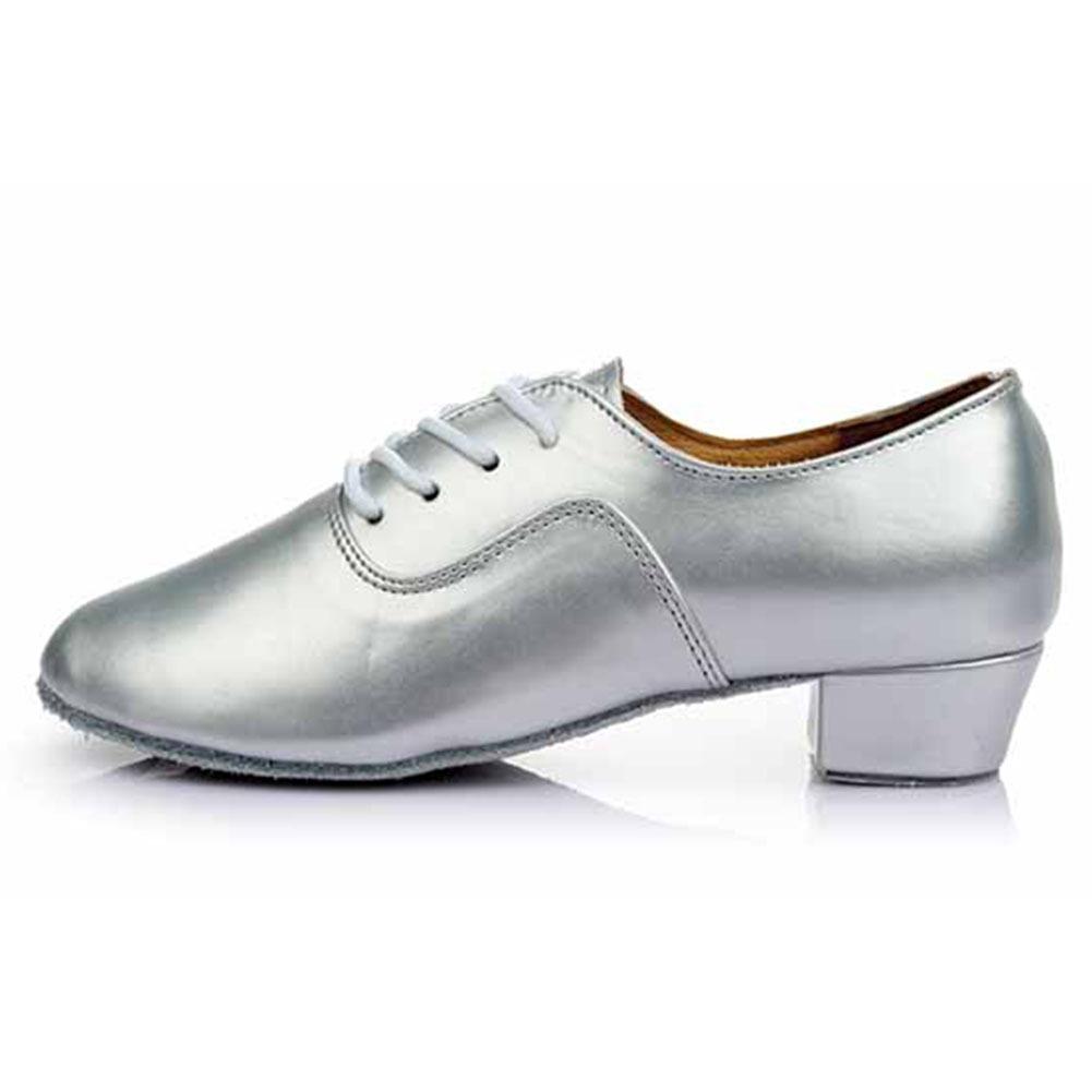 34-45 Size Boys Adult Men Latin Dance Shoes Soft Sole Ballroom Standard Dancing Shoes Heeled 3.5cm