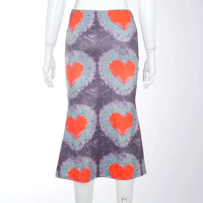 Женская полуюбка с принтом Love — фото 14