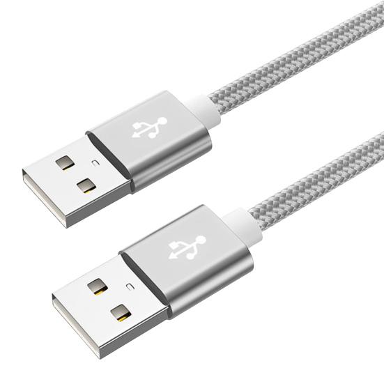 Super Extension Cable Cord Male Speed Dual-head USB2.0 to Male Data for Mobile Hard