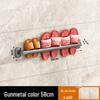 Wall-Mounted Luxury Slipper Rack: Punch-Free Bathroom Shoe Draining Storage Solution