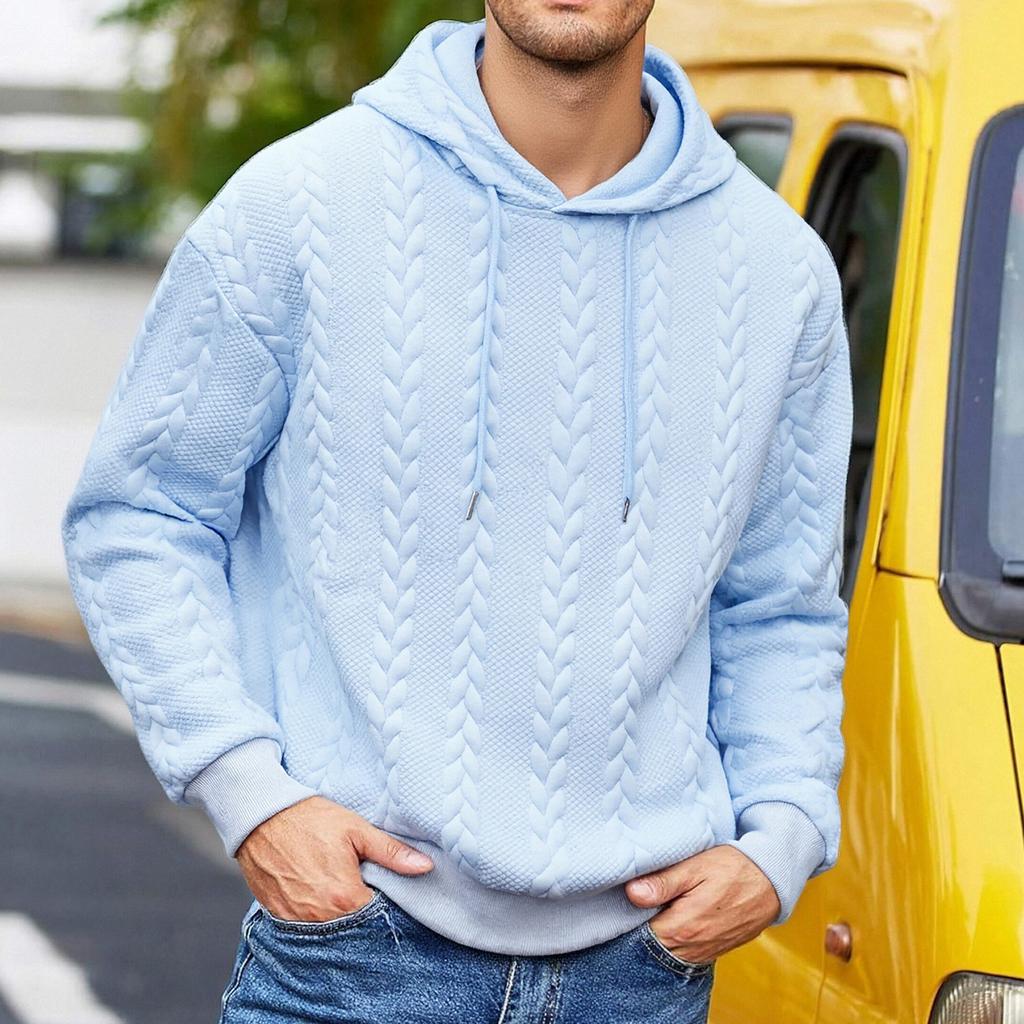 Herren Freizeit Mode Kapuzenpullover mit Kapuze Langarm