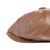 Men's Peaky Blinders Hat Ladies Retro PU Leather Flat Cap Beret Newsboy Cap