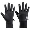 Touchscreen-Enabled Windproof Waterproof Warm Men'S Cycling Gloves Touch Screen Winter Velvet Anti Slip Adult Mountaineering