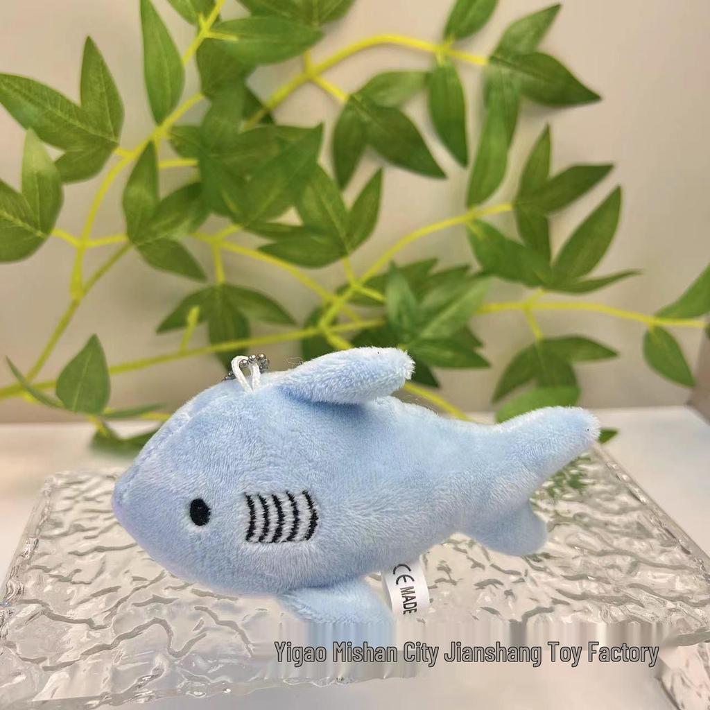 Douyin Shark Whale Plush Toy Keychain - Marine Life Pendant Doll
