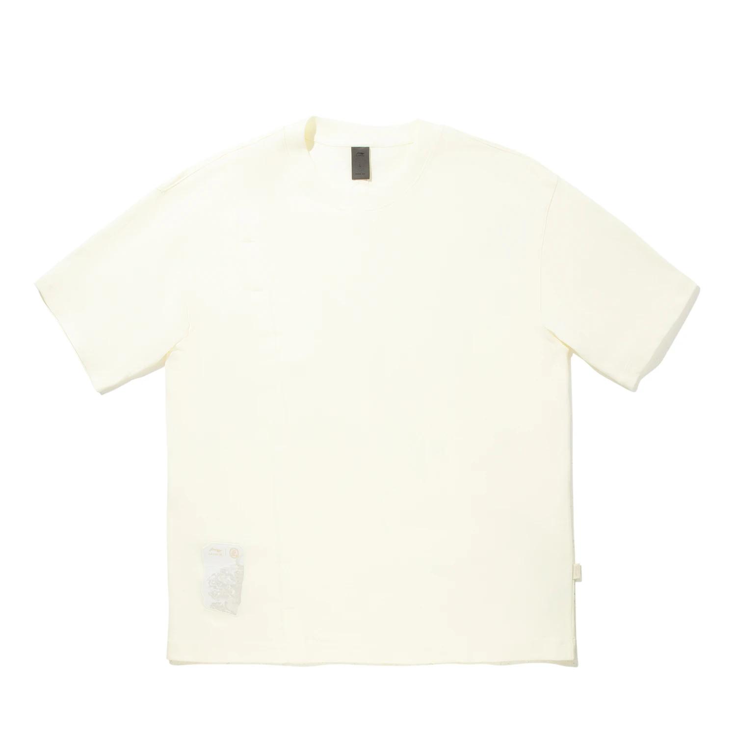 

Li Ning X Jackie Chan Сотрудничество Серия Кунг-фу Однотонная Дышащая Универсальная Повседневная Свободная Футболка с Коротким Рукавом Мужские Топы AHSV915-1 L