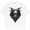 Hot Sale 2024 New Europe Sleeved Top Loose Oversize Round Neck Printed Slight Stretch Shirt Hip Hop Customization Funny Tops