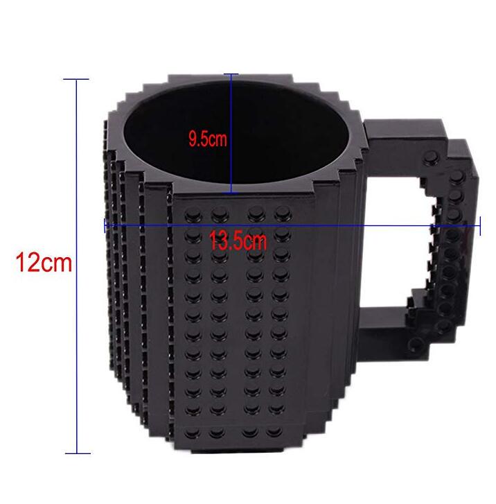 350ml Funny Build A Brick Mug Novelty Coffee Mugs/Cups Tea Beverage Cup DIY Block Puzzle Mug