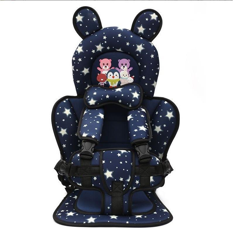 

Kids Portable Cartoon Cushion For Baby Stroller Seat With Cotton Fabric Dark Blue