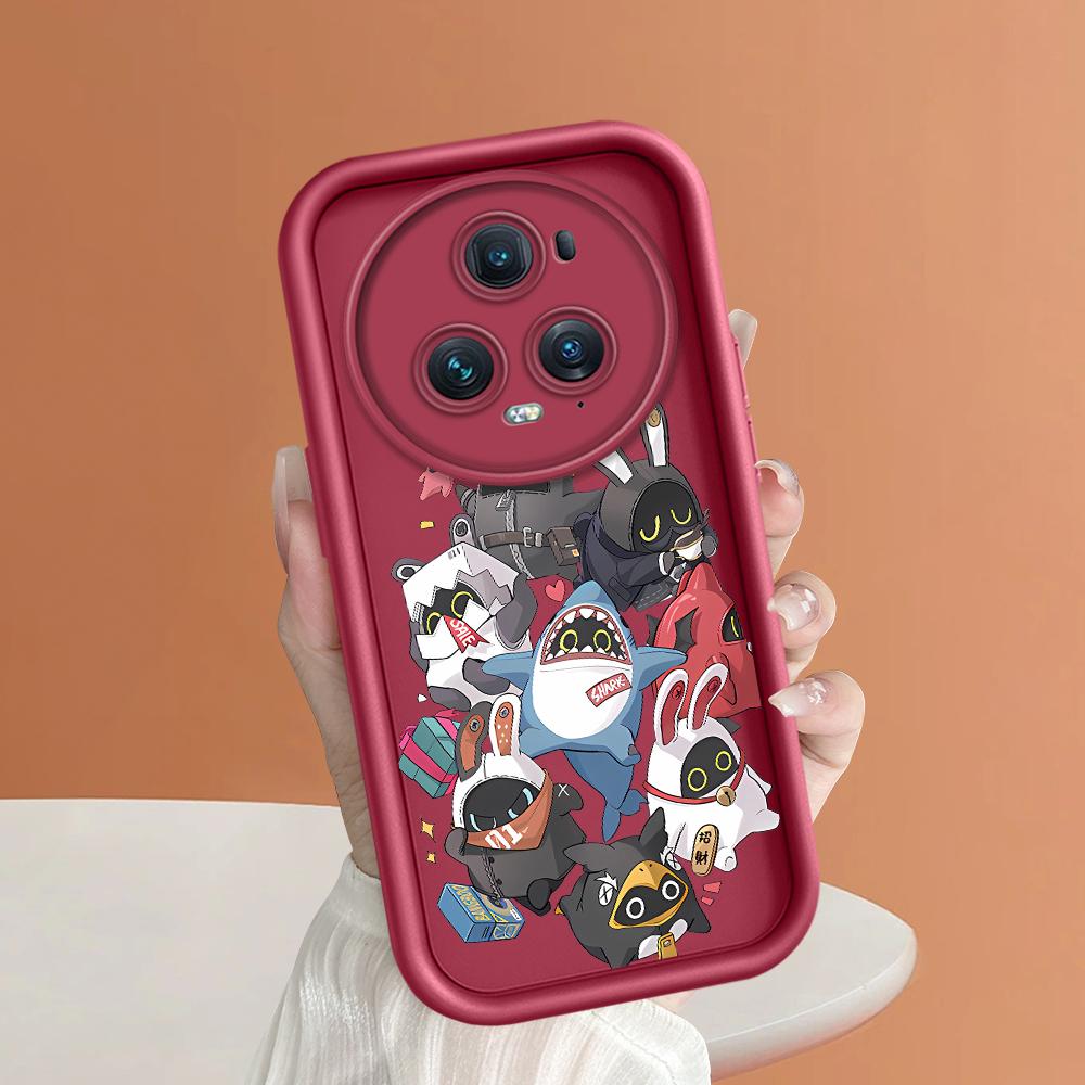 Soft Silicone Square Ladder Printing Pattern Phone Casing Full Cover Camera Shockproof Protection Rubber Case for Huawei Honor