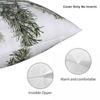 Robin In Snow Square Pillowcase Polyester Linen Velvet Pattern Zip Decorative Throw Pillow Case Bed Cushion Cover