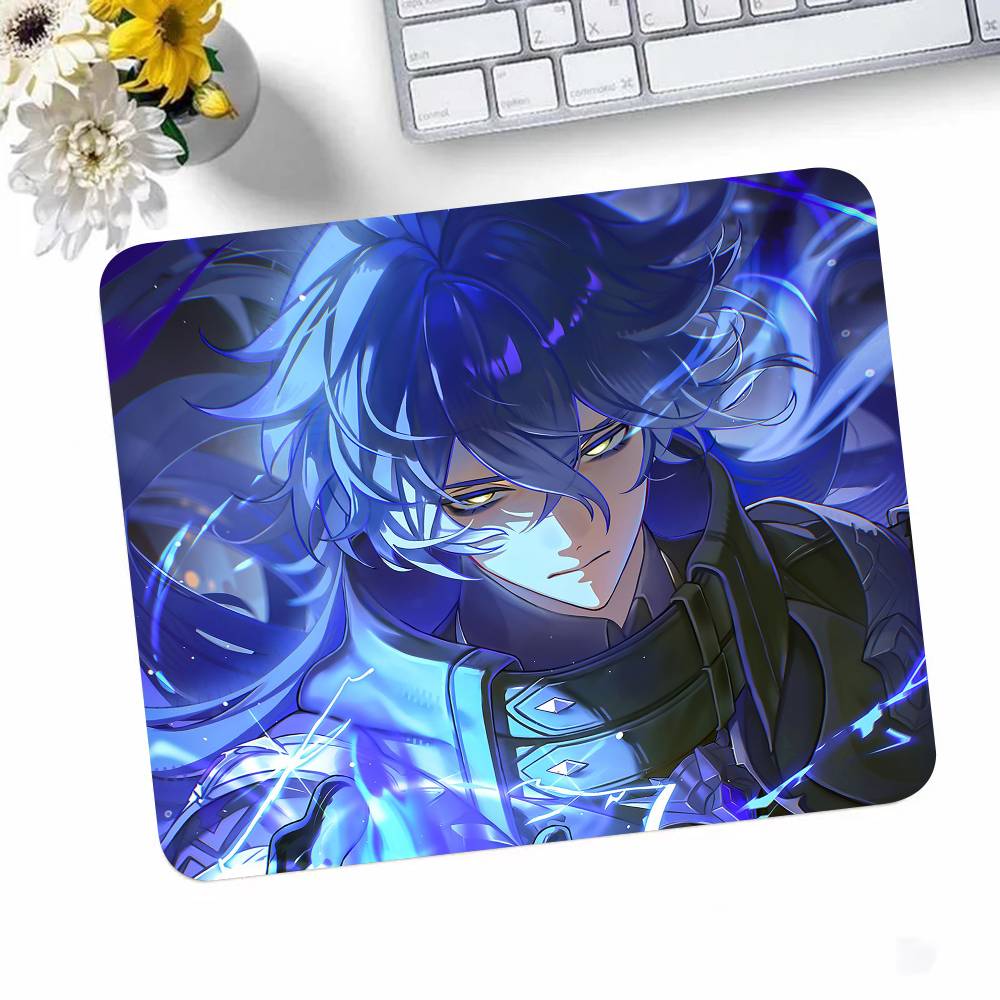 Game Genshin Impact Flins Mousepad Small LockEdge Mouse Pad For Gamers Computer Desk Pad Rectangular Anti-slip Rubber