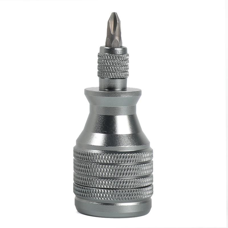 Precision 7 in 1 Mini Screwdriver Titanium Screwdriver 1/4 Inch Magnetic Cross Star Screw Driver Bit Kit Home Repair Tool