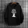 Male Satan Devil Print Pullover Men's Clothes 2025 Urban Culture Hoodies for Men Streetwear Fashion Hip Hop Hooded Sweatshirt