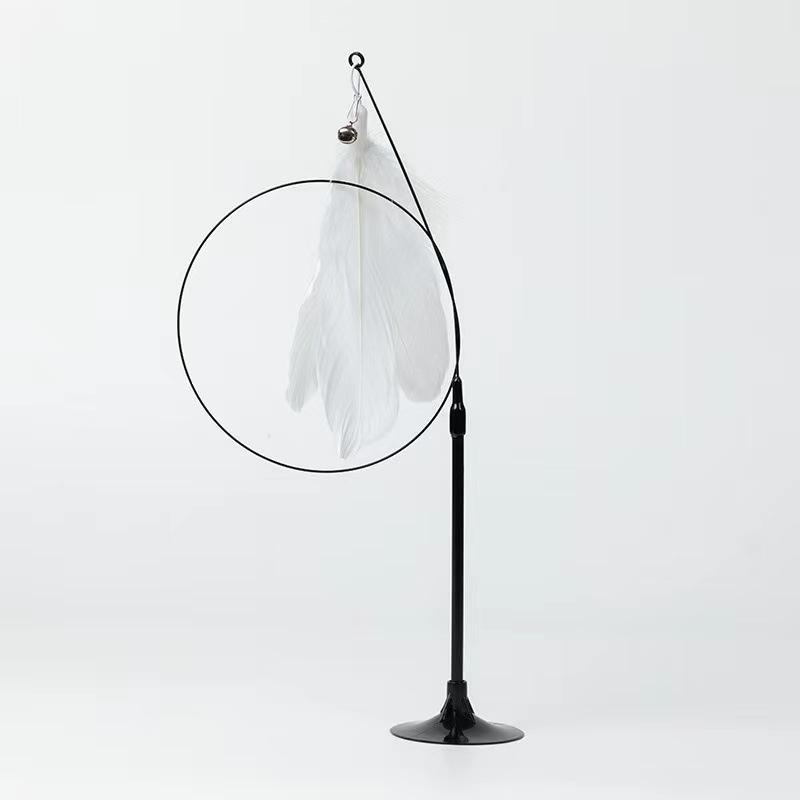 Jucărie detașabilă cu ventuză pentru pisici, tip teaser, pentru joacă individuală și ameliorarea plictiselii