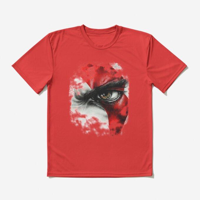 Kratos Eye God of War Art TShirt for Men and Women Summer Pure Cotton Clothing Fashion Casual Short Sleeved Tshirt Unisex