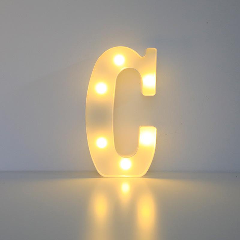 Romantic Letter & Number Lamp - Birthday Proposal Surprise Scene Decoration