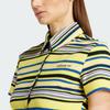 Adidas Originals Color Block Slim Fit Single Breasted Button Down Short Sleeve Shirt Women shirts Multicolor JC5333