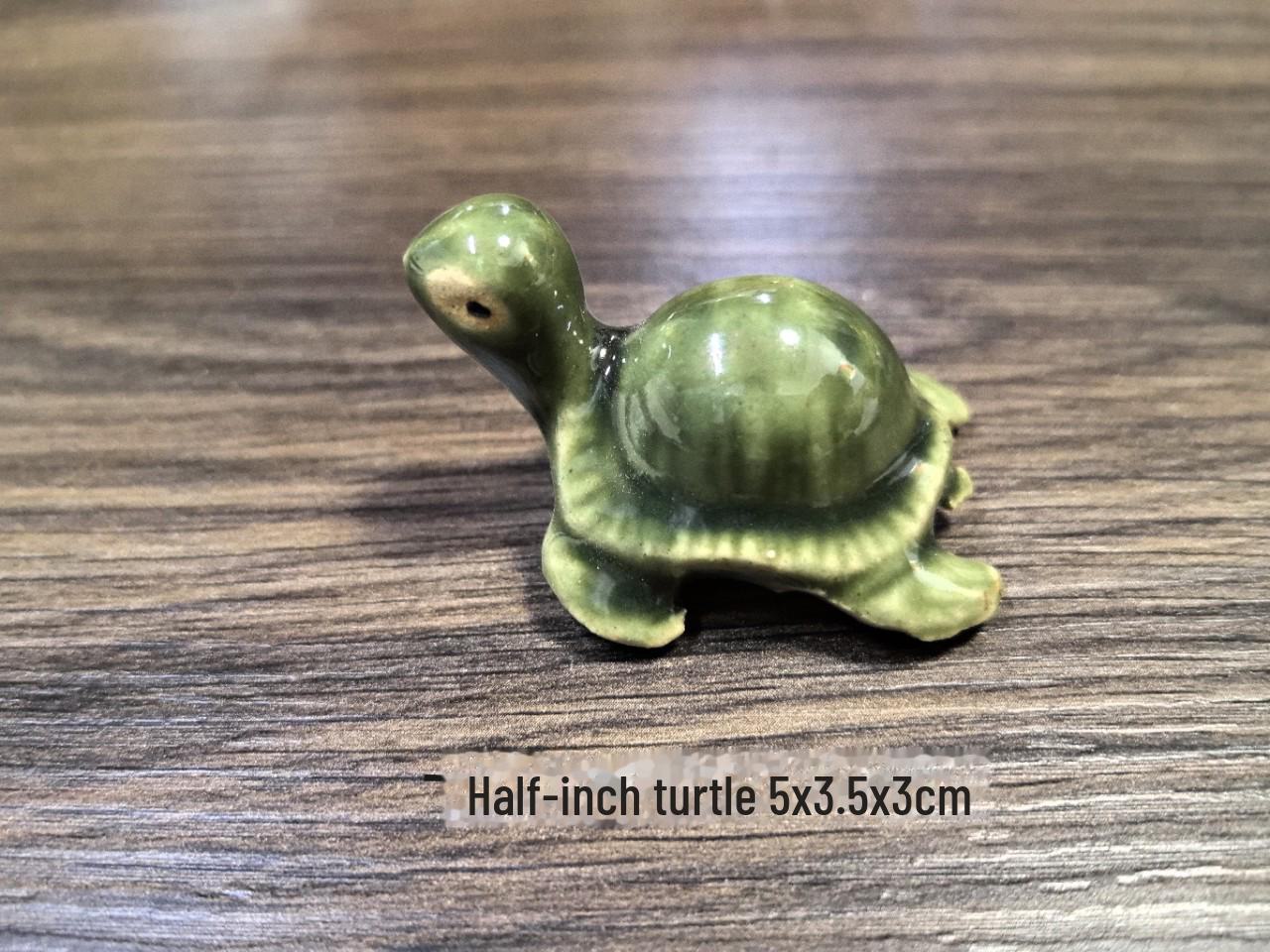 

Керамическая фигурка «Золотая морская черепаха»: Украшение аквариума в стиле бонсай по фен-шуй 1.5-inch turtle зелёный