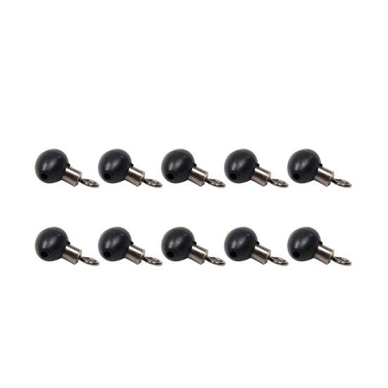 10/20/30/40Pcs Fishing Tackle Zip Slider Beads Swivels Pulley Clip Line Rigs