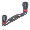 95MM Spinnrolle Schwinghebelgriff Links Rechts Angelrad Knauf ErsatzSchwarz Rot