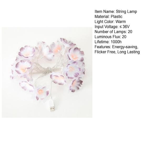 Party String Light Extra-Long Decorative Energy-saving Attractive Flower Holiday Decoration Home Supplies
