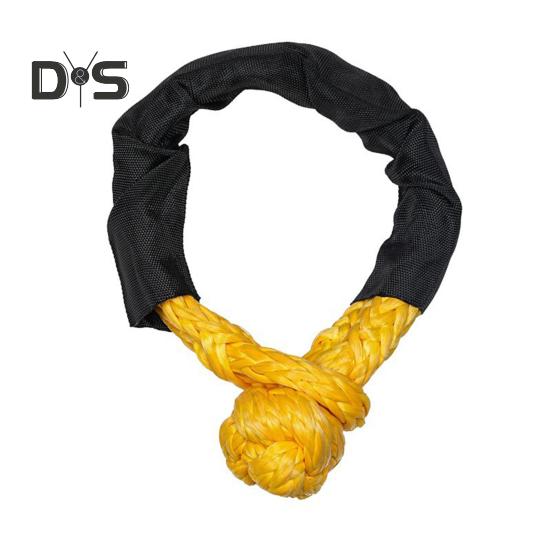 Synthetic Soft Shackle 56000 Lbs Breaking Strength 22" Length Shackle Rope Heavy Duty Tow Shackle for Off-Road Truck SUV