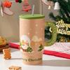 Creative Christmas Ceramic Cup With High Value Home Large Capacity Office Couple Water Cup With Gift