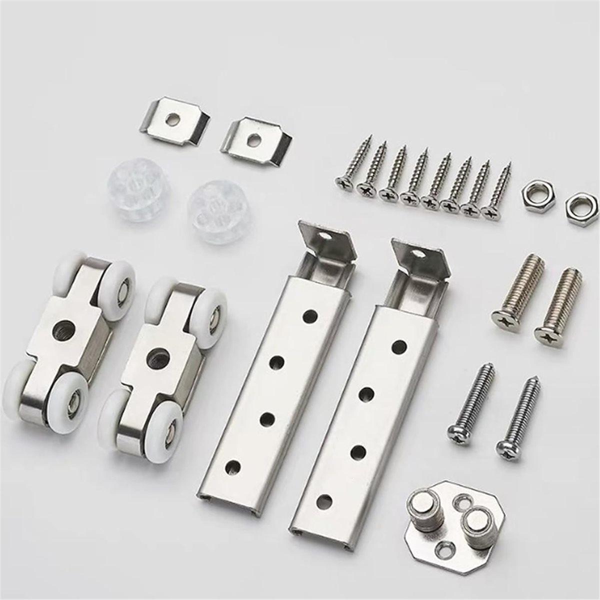 

2pcs 4-Wheel Stainless Steel Hanging Wheel for Sliding Doors in Kitchen Cabinets Wardrobe Sliding Door(Wheel 23mm/0.9 ) China Mainland