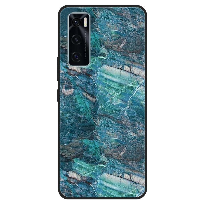 For Vivo V20 SE Case V20SE Silicone Cat Painted Soft Black Cover for VivoV20 V20SE V2022 V2023 Cover TPU Coque Protective Capa