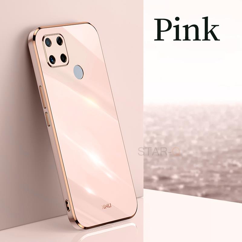 Plating Square Finger Ring Holder Phone Case On For Xiaomi Redmi 10c 9c Nfc Redmi9c Luxury Bumper Silicone Back Covers Xiomi